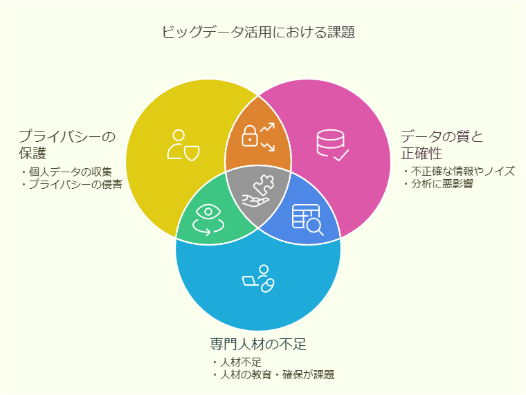 ビッグデータ活用における課題